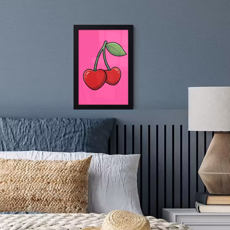 Poster met lijst - Kers - Roze - Fruit — 4
