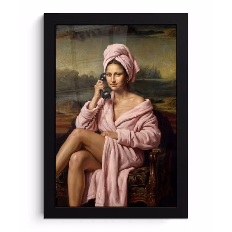 Poster met lijst - Mona - Klassiek - Roze — 1