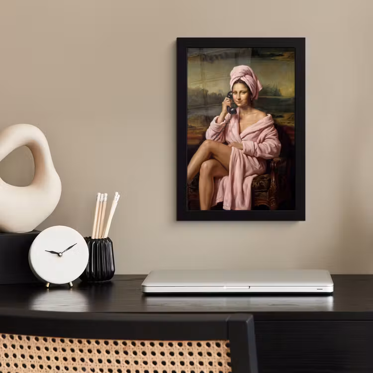 Poster met lijst - Mona - Klassiek - Roze — 3