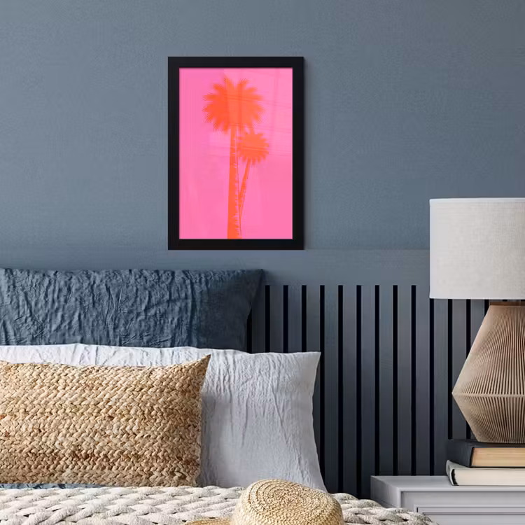 Poster met lijst - Palmbomen - Modern - Roze — 4