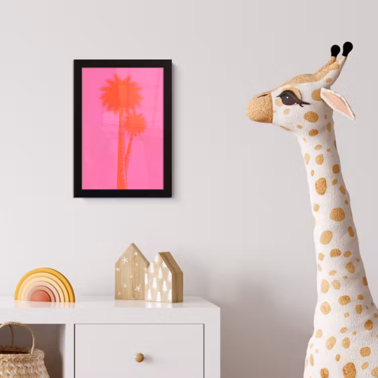 Poster met lijst - Palmbomen - Modern - Roze — 5