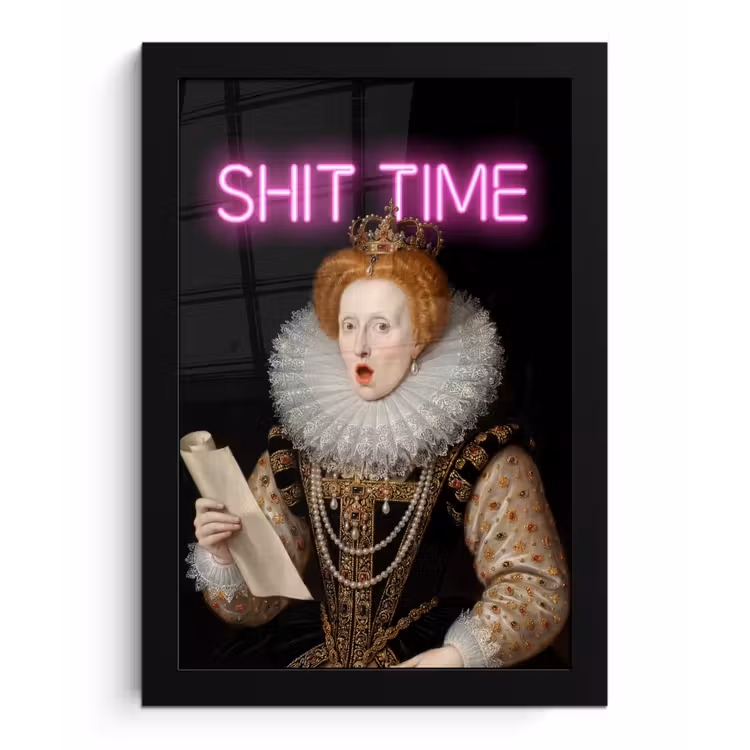 Poster met lijst - Portret - Humor - Neon — 1