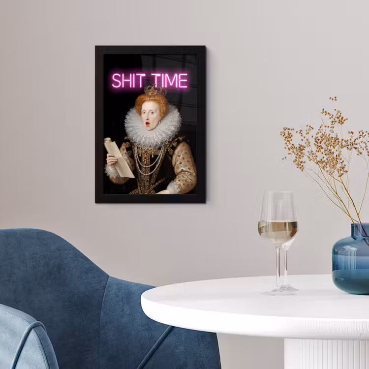 Poster met lijst - Portret - Humor - Neon — 2