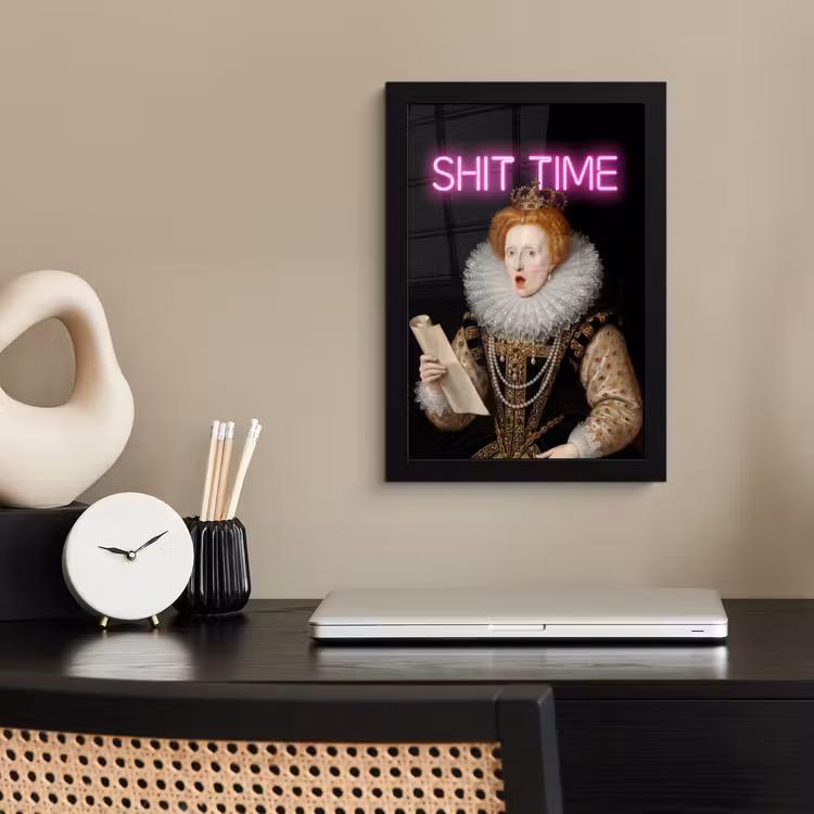 Poster met lijst - Portret - Humor - Neon — 3
