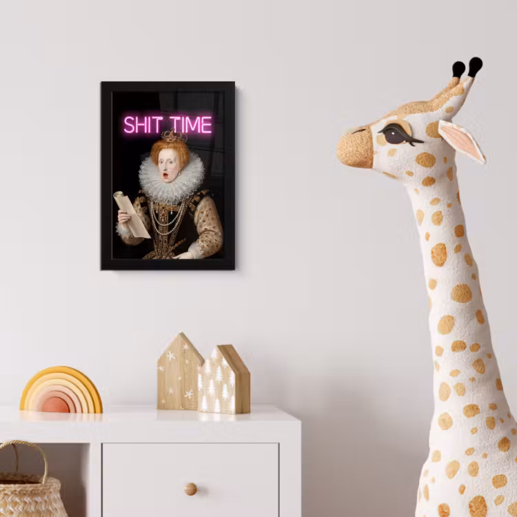 Poster met lijst - Portret - Humor - Neon — 5