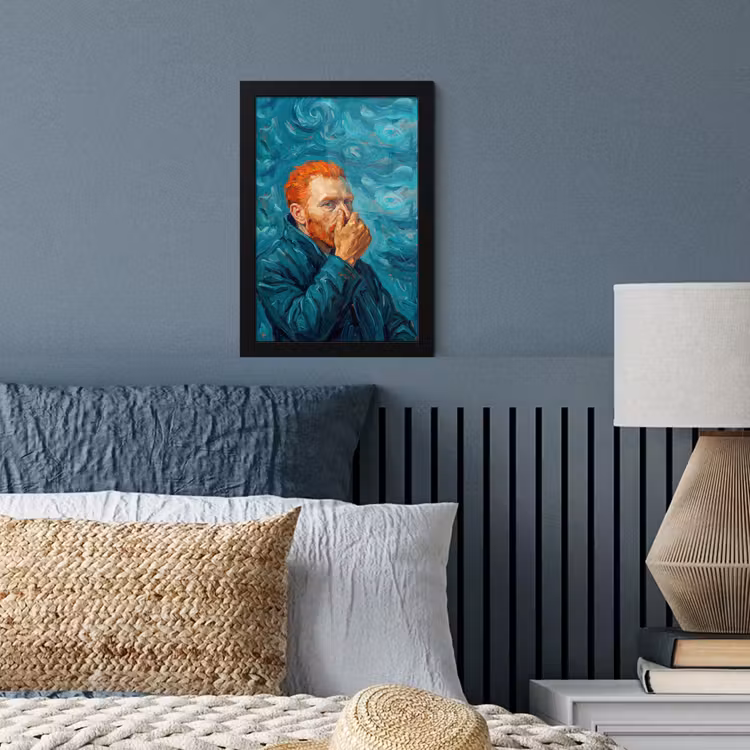 Poster met lijst - Portret - Klassiek - Blauw — 4