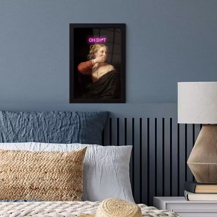 Poster met lijst - Quote - Neon - vrouw — 4