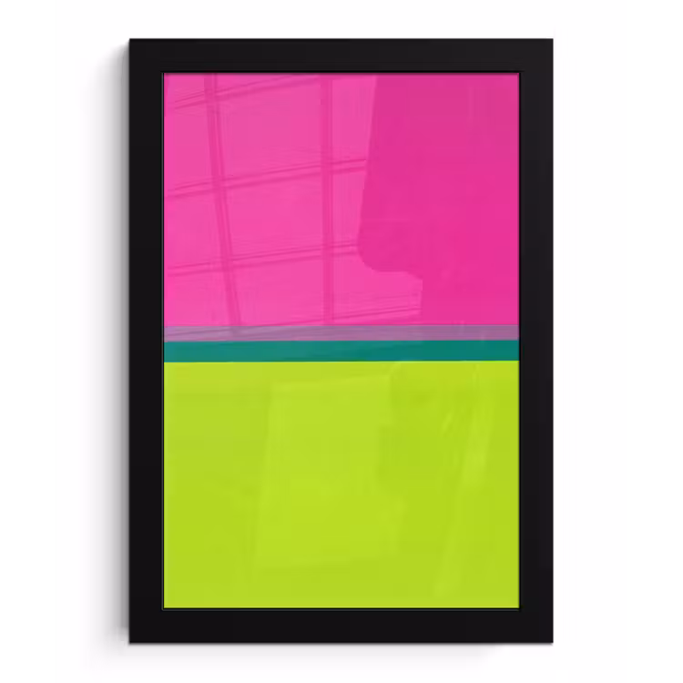 Poster met lijst - Strepen - Modern - Kleurrijk — 1