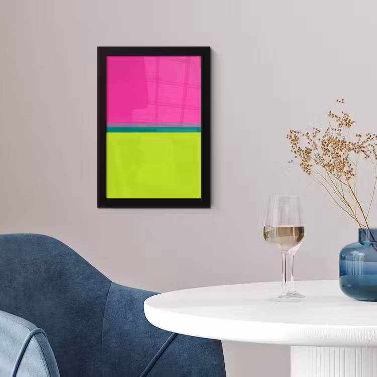 Poster met lijst - Strepen - Modern - Kleurrijk — 2