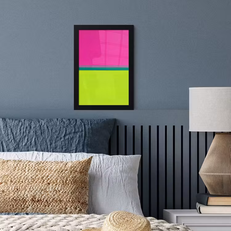 Poster met lijst - Strepen - Modern - Kleurrijk — 4
