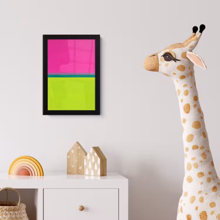 Poster met lijst - Strepen - Modern - Kleurrijk — 5
