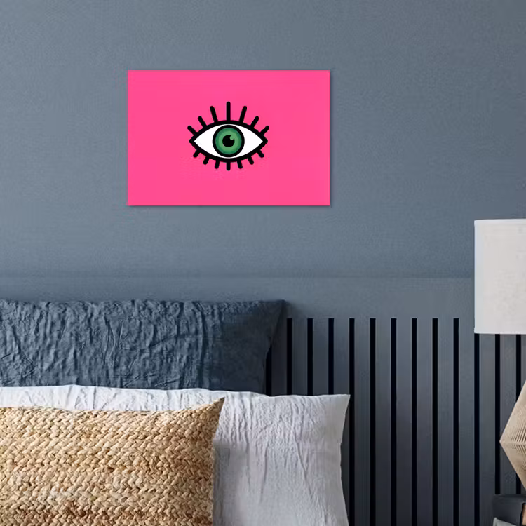 Poster - Minimalistisch - Oog - Roze — 3