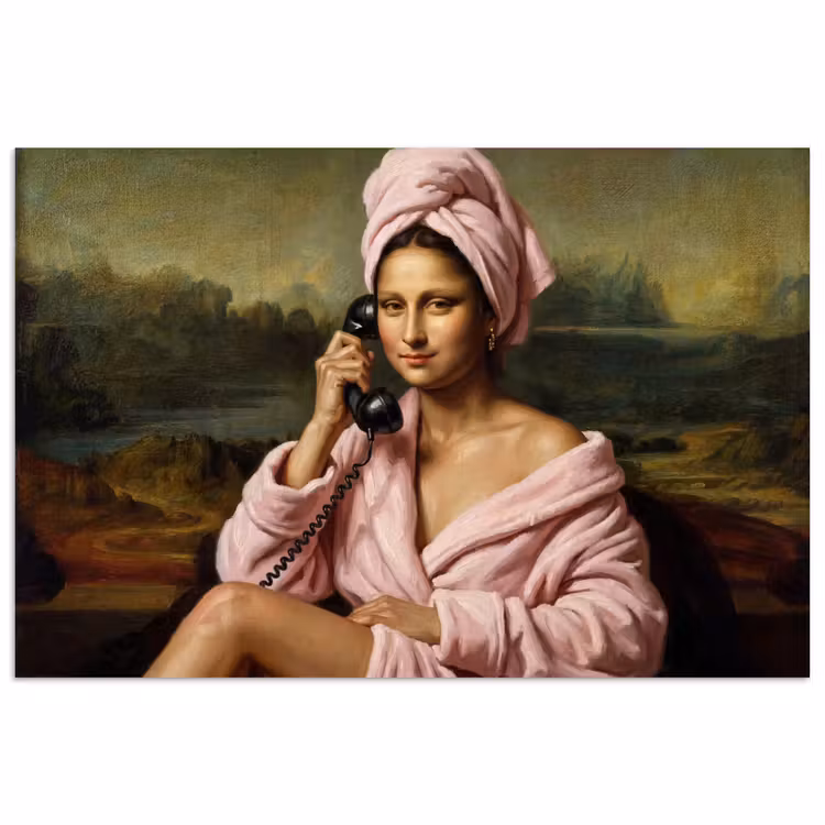Poster - Mona - Klassiek - Roze — 1