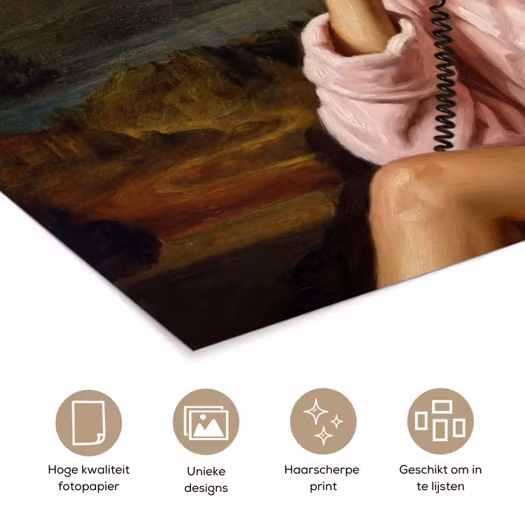 Poster - Mona - Klassiek - Roze — 5