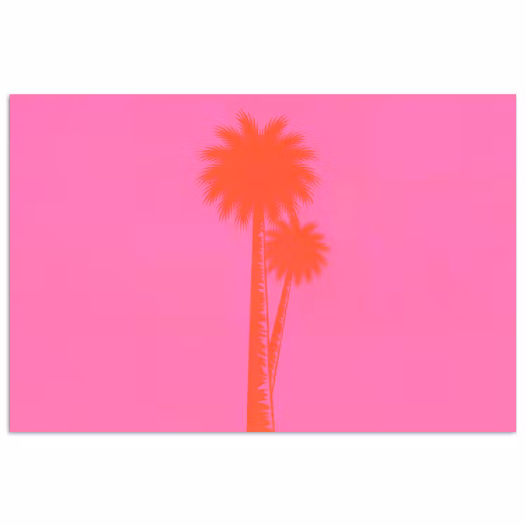 Poster - Palmbomen - Modern - Roze — 1