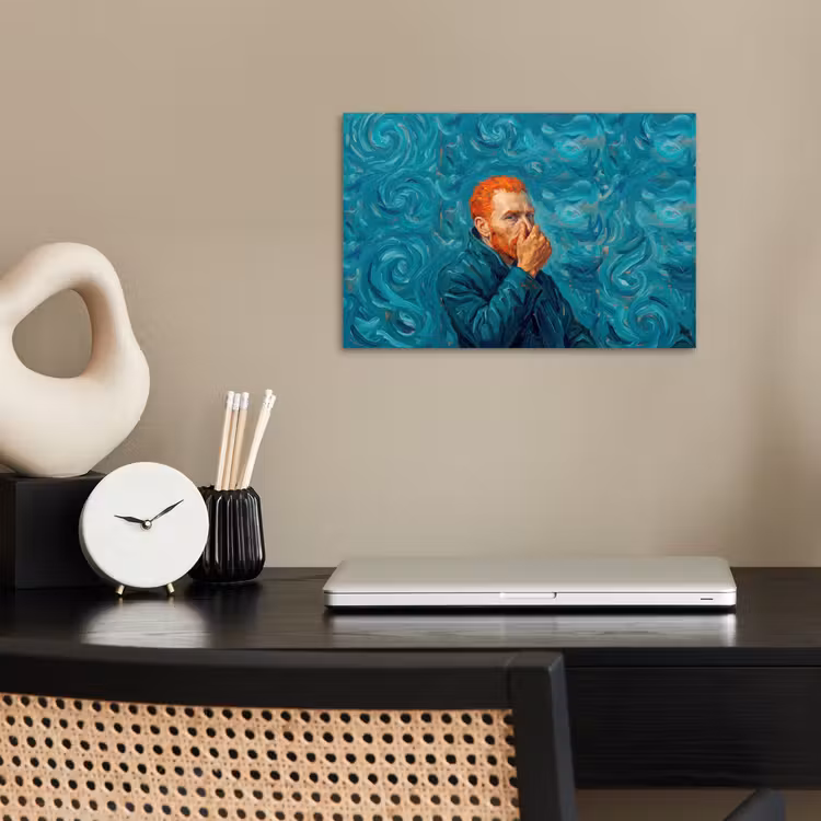 Poster - Portret - Klassiek - Blauw — 2