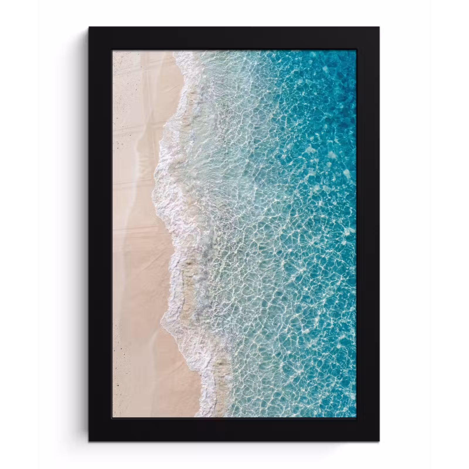 Poster met lijst - Kust - Zand - Blauw — 1