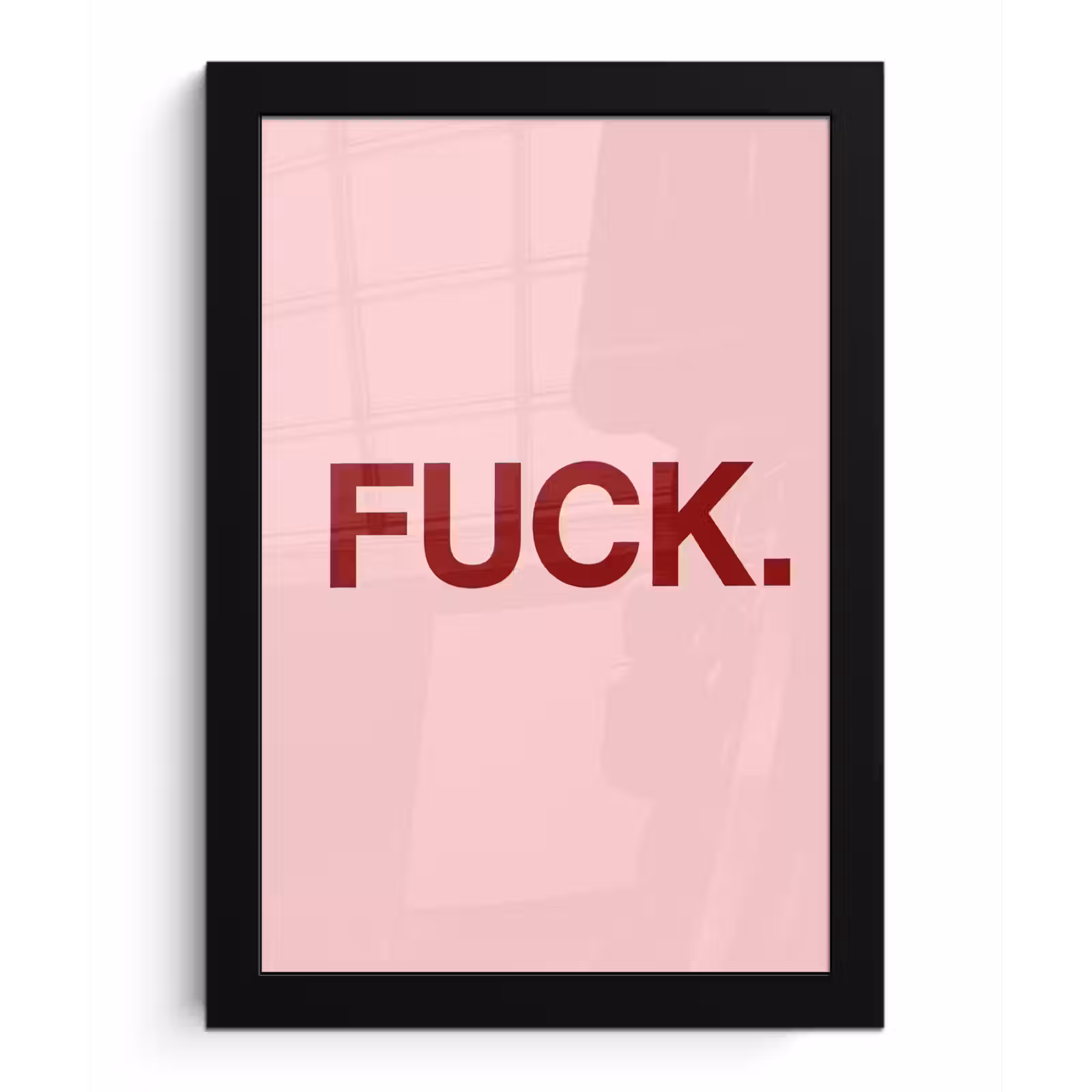 Poster met lijst - Statement - Krachtig - Roze — 1