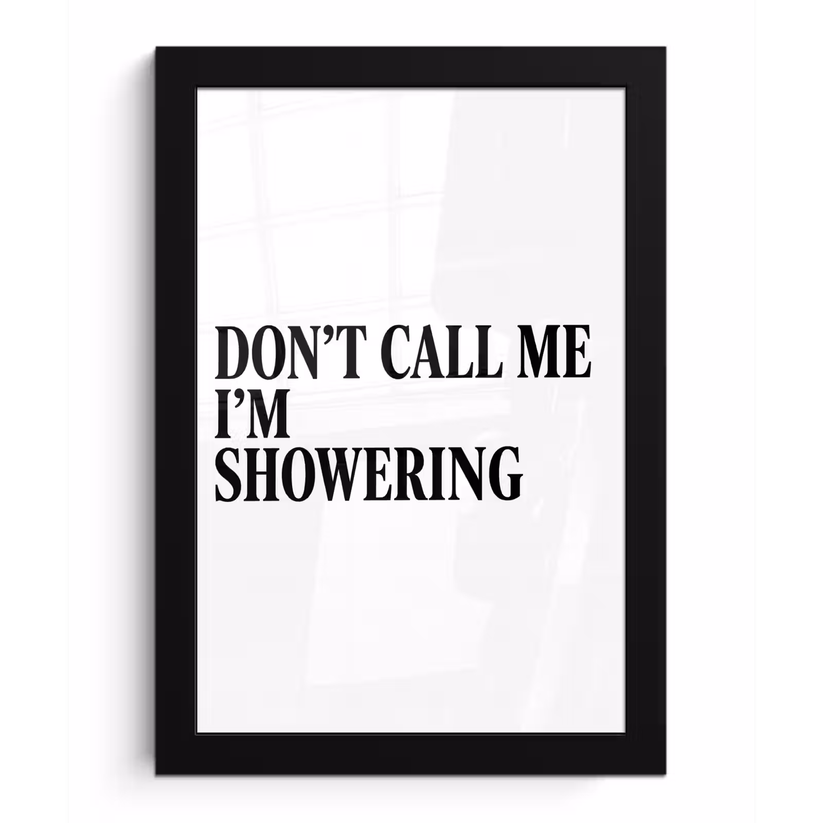 Poster met lijst - Tekst - Modern - Zwart - Wit — 1