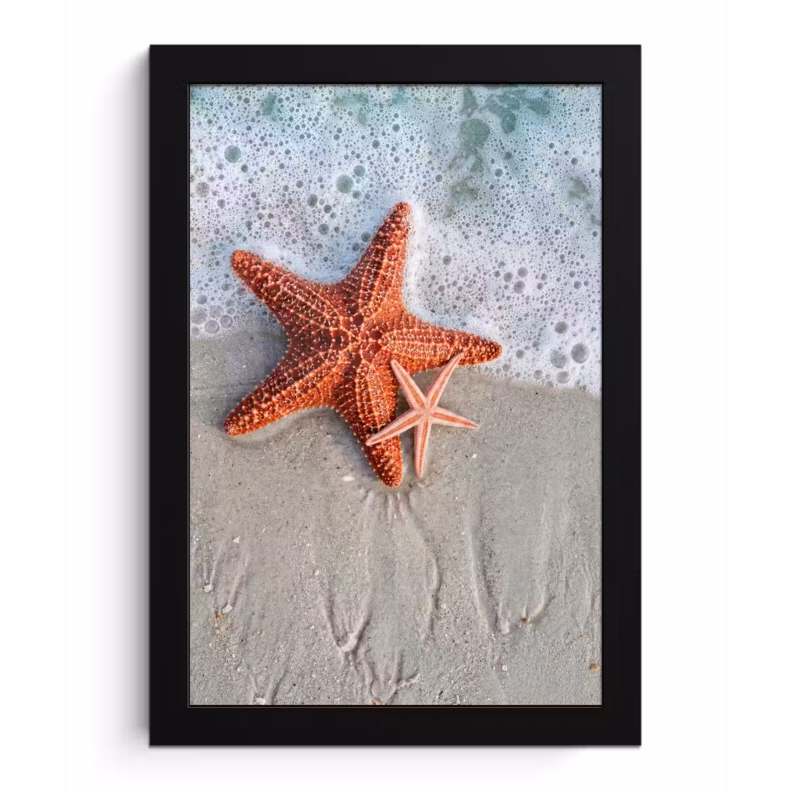 Poster met lijst - Zeester - Strand - Zee — 1