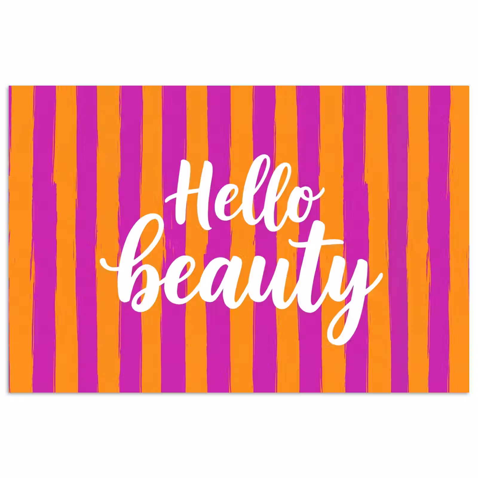 Poster - Modern - Hello - Oranje — 1