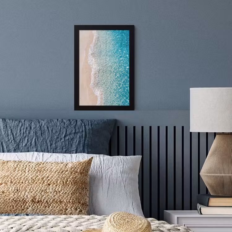 Poster met lijst - Kust - Zand - Blauw — 4