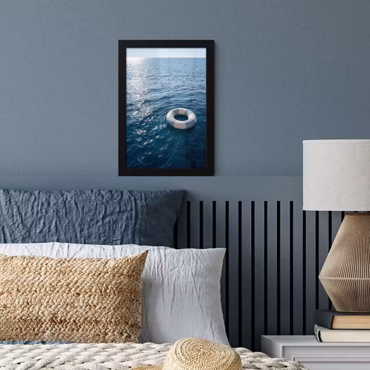 Poster met lijst - Oceaan - Zwemband - Horizon — 4