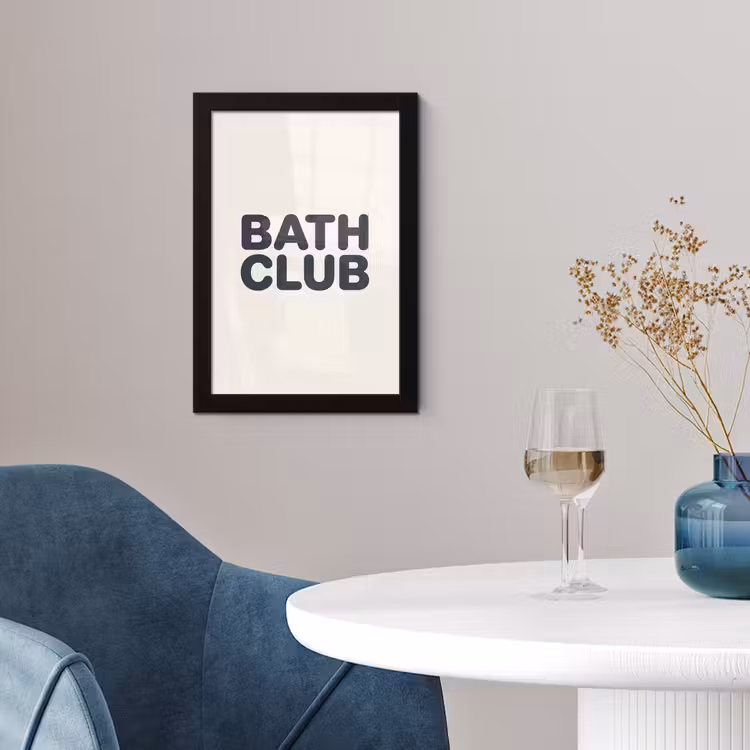Poster met lijst - Quote - Grijs - Wit — 2