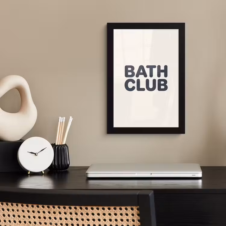 Poster met lijst - Quote - Grijs - Wit — 3