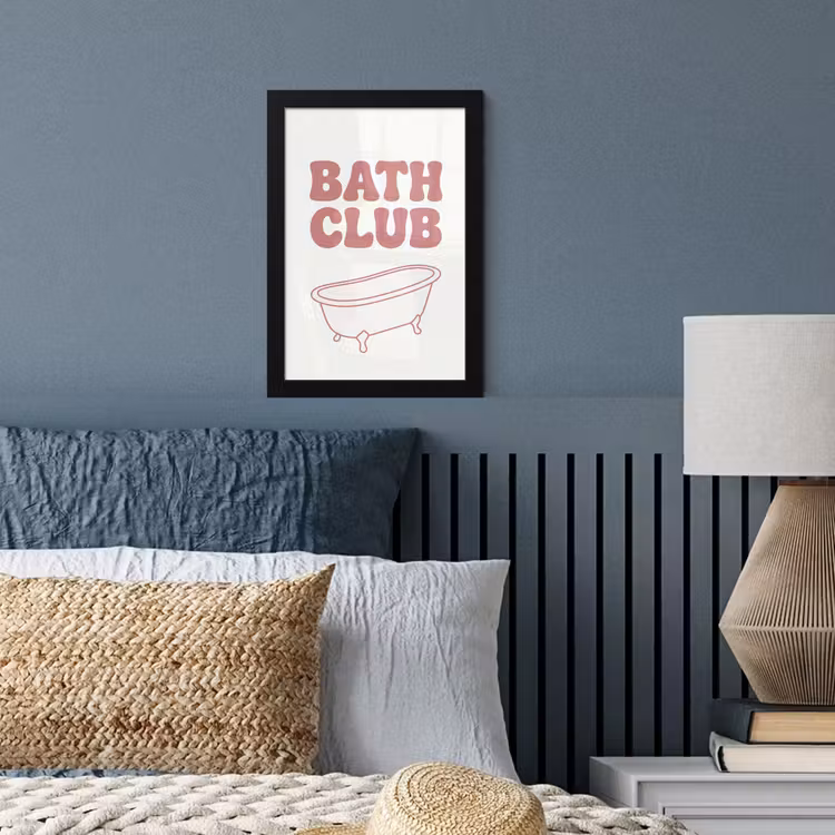 Poster met lijst - Retro - Bad - Roze — 4