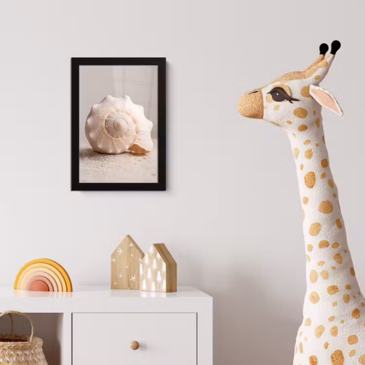 Poster met lijst - Schelp - Detail - Beige — 5