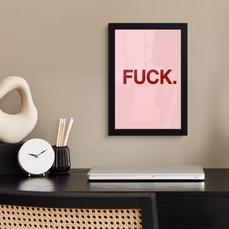 Poster met lijst - Statement - Krachtig - Roze — 3