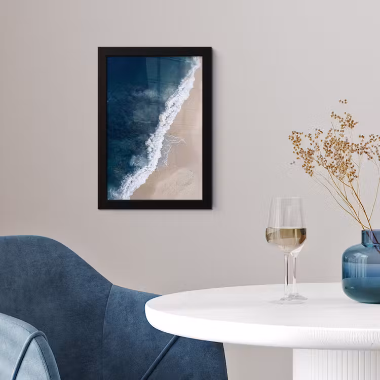 Poster met lijst - Strand - Zee - Golven — 2