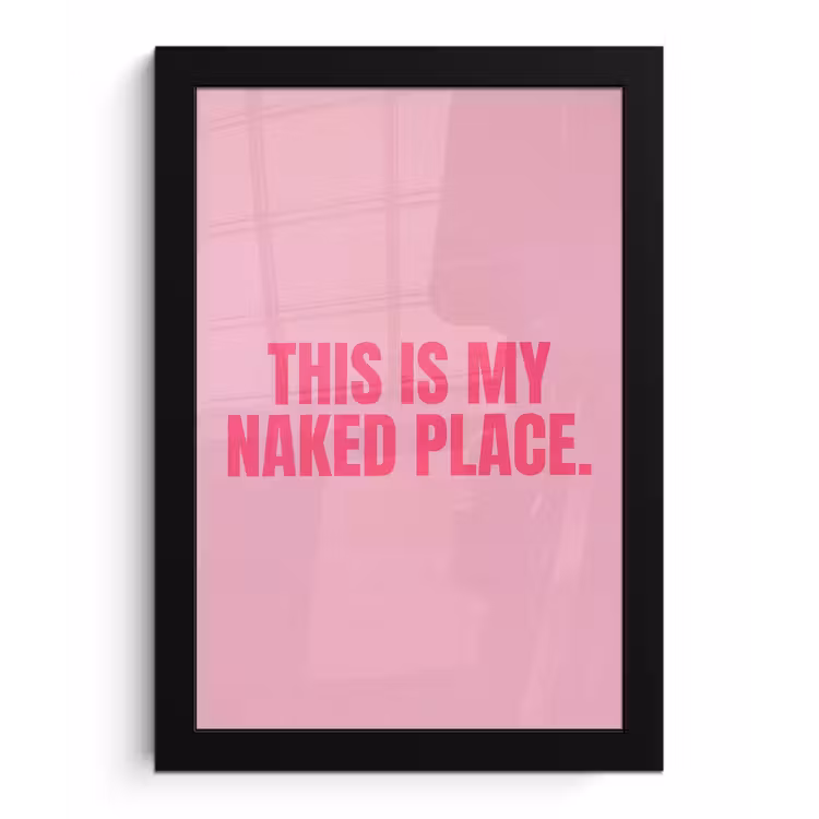 Poster met lijst - Tekst - Modern - Roze — 1