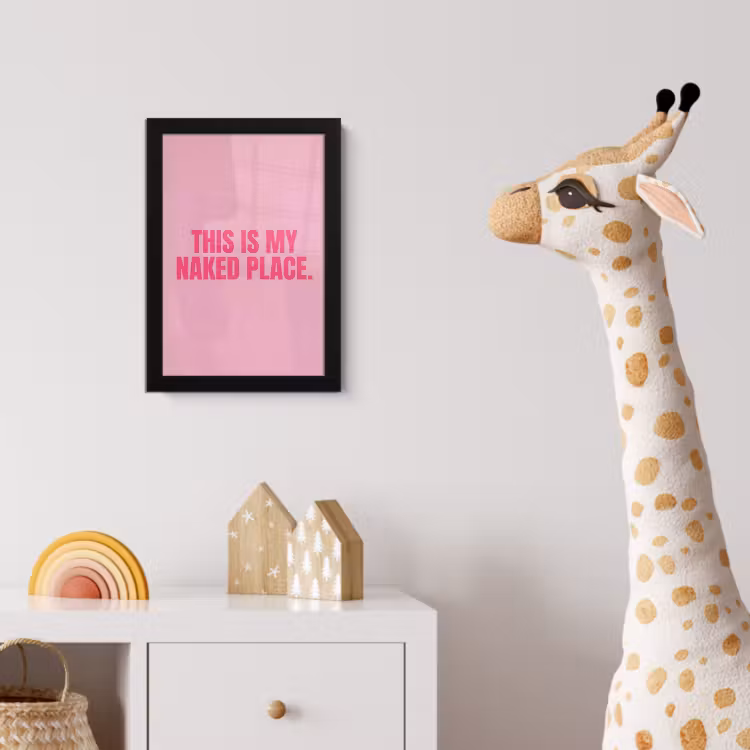 Poster met lijst - Tekst - Modern - Roze — 5