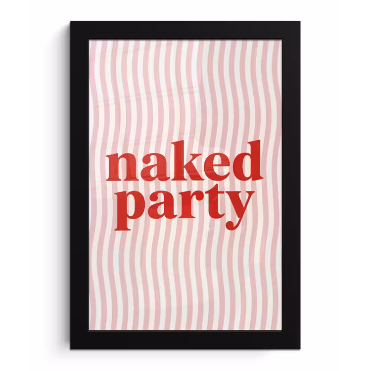 Poster met lijst - Tekst - Modern - Strepen — 1