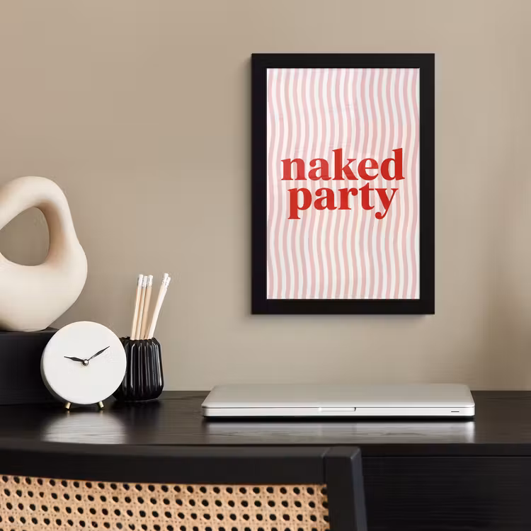 Poster met lijst - Tekst - Modern - Strepen — 3