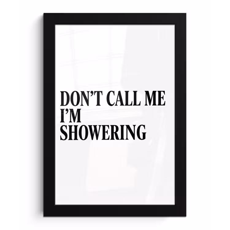 Poster met lijst - Tekst - Modern - Zwart - Wit — 1