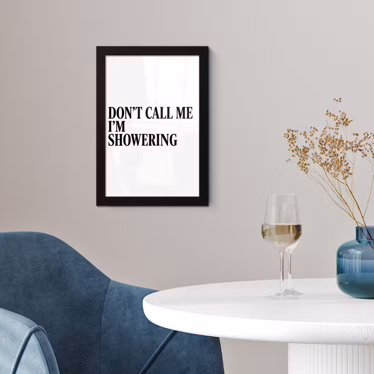 Poster met lijst - Tekst - Modern - Zwart - Wit — 2