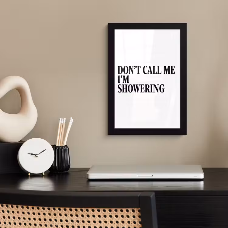 Poster met lijst - Tekst - Modern - Zwart - Wit — 3