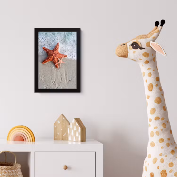 Poster met lijst - Zeester - Strand - Zee — 5