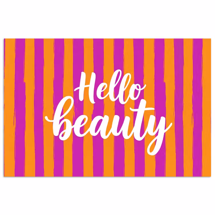 Poster - Modern - Hello - Oranje — 1