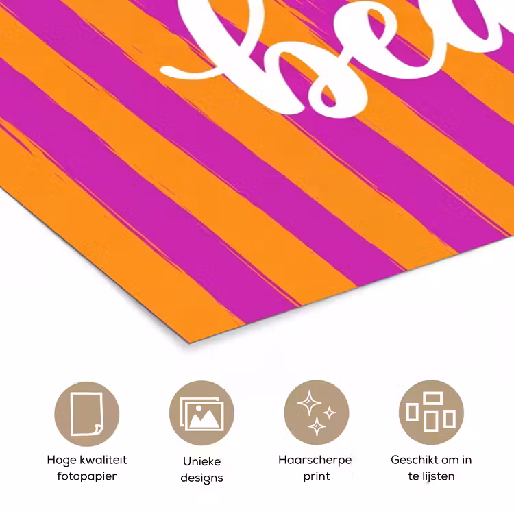 Poster - Modern - Hello - Oranje — 5