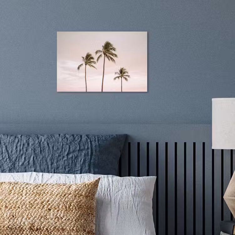 Poster - Palmbomen - Zonsondergang - Roze — 3