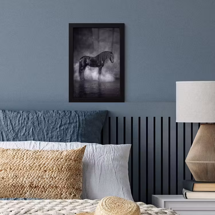 Poster met lijst - Paard - Magisch - Zwart — 4