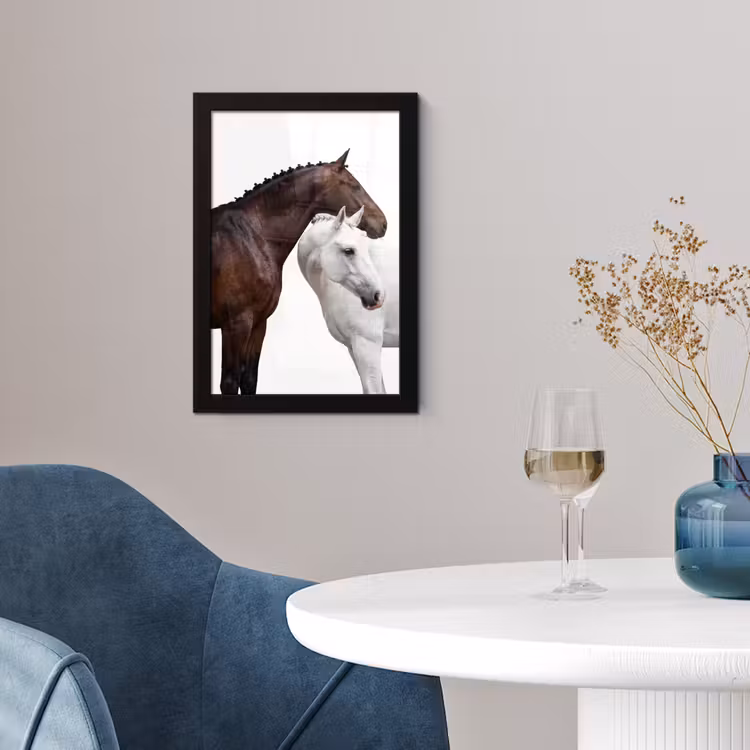 Poster met lijst - Paard - Modern - Balans — 2
