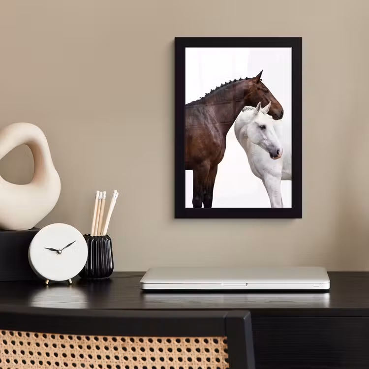 Poster met lijst - Paard - Modern - Balans — 3