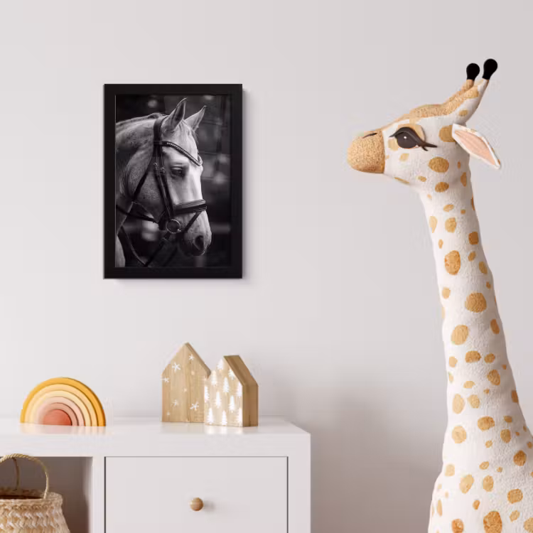 Poster met lijst - Paard - Schimmel - Portret — 5