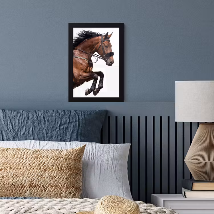 Poster met lijst - Paard - Springen - Modern — 4