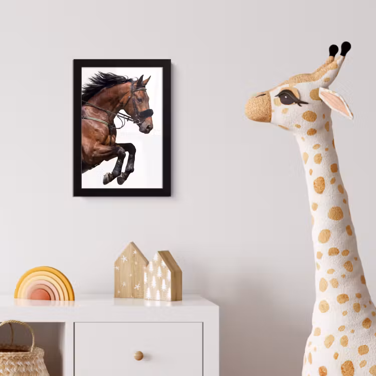Poster met lijst - Paard - Springen - Modern — 5